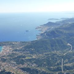 Flugwegposition um 14:33:59: Aufgenommen in der Nähe von Département Alpes-Maritimes, Frankreich in 2848 Meter